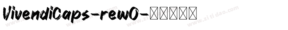 VivendiCaps-rewO字体转换