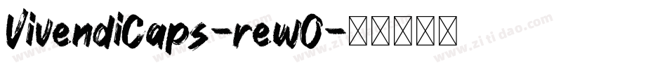VivendiCaps-rewO字体转换