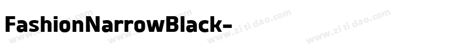 FashionNarrowBlack字体转换