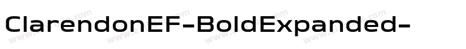 ClarendonEF-BoldExpanded字体转换