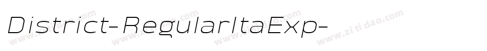 District-RegularItaExp字体转换