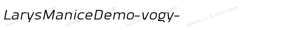 LarysManiceDemo-vogy字体转换