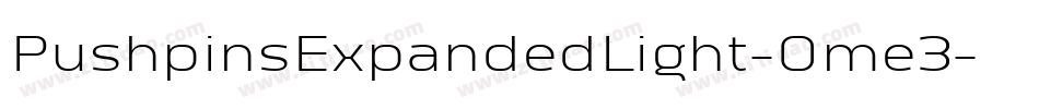 PushpinsExpandedLight-Ome3字体转换