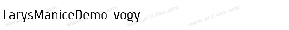 LarysManiceDemo-vogy字体转换