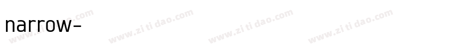 narrow字体转换