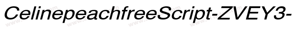 CelinepeachfreeScript-ZVEY3字体转换