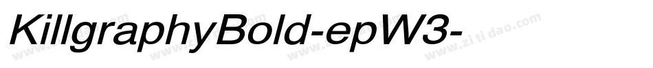KillgraphyBold-epW3字体转换