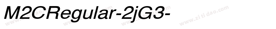 M2CRegular-2jG3字体转换
