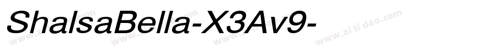 ShalsaBella-X3Av9字体转换