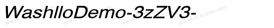 WashlloDemo-3zZV3字体转换