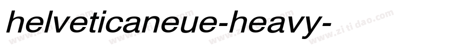 helveticaneue-heavy字体转换