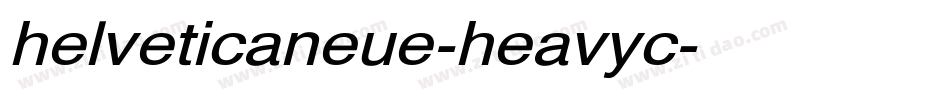 helveticaneue-heavyc字体转换