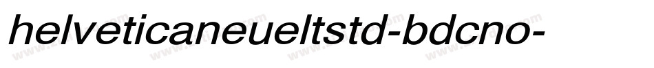 helveticaneueltstd-bdcno字体转换