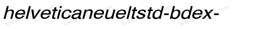 helveticaneueltstd-bdex字体转换