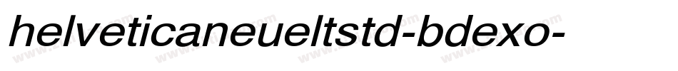 helveticaneueltstd-bdexo字体转换