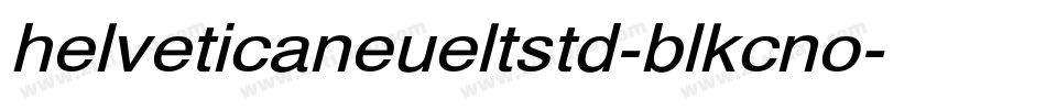 helveticaneueltstd-blkcno字体转换