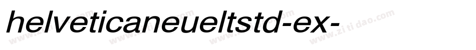 helveticaneueltstd-ex字体转换