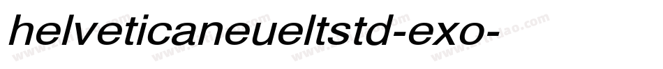 helveticaneueltstd-exo字体转换
