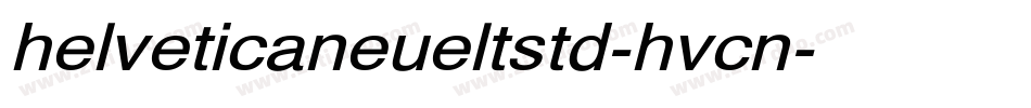 helveticaneueltstd-hvcn字体转换
