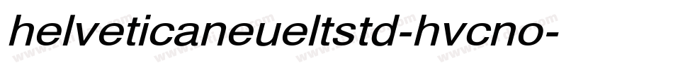 helveticaneueltstd-hvcno字体转换