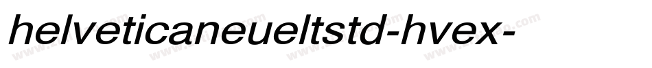 helveticaneueltstd-hvex字体转换