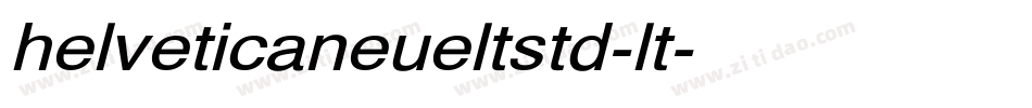 helveticaneueltstd-lt字体转换