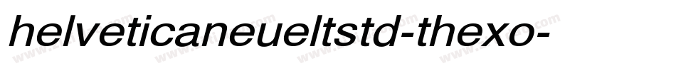 helveticaneueltstd-thexo字体转换