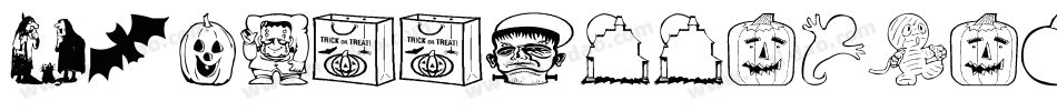 AEZ-halloween-dingbats-1字体转换