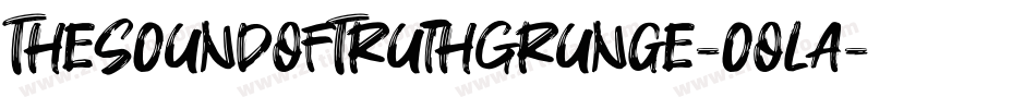 TheSoundOfTruthGrunge-oOla字体转换