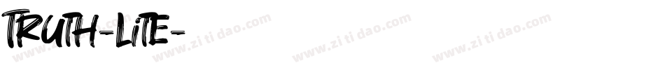 Truth-Lite字体转换