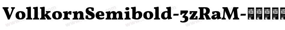VollkornSemibold-3zRaM字体转换