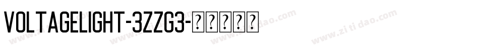 VoltageLight-3zzG3字体转换