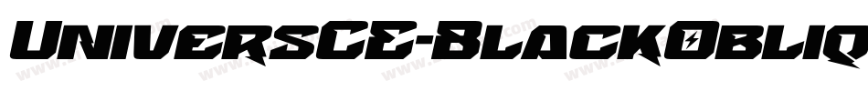 UniversCE-BlackOblique字体转换