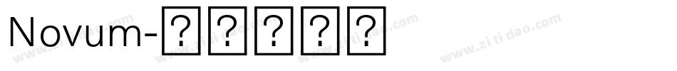 Novum字体转换