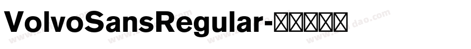 VolvoSansRegular字体转换