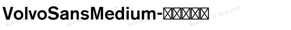 VolvoSansMedium字体转换