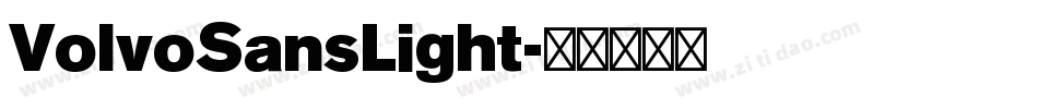 VolvoSansLight字体转换