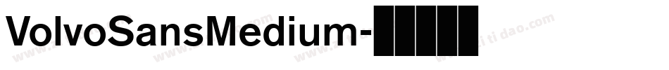 VolvoSansMedium字体转换