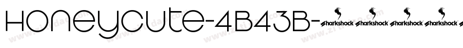 HoneyCute-4B43B字体转换