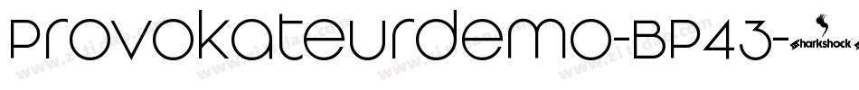 Provokateurdemo-BP43字体转换