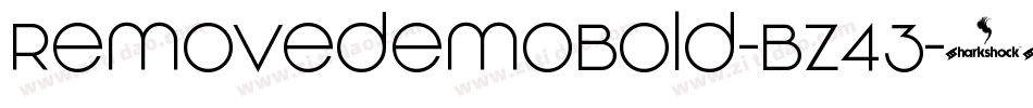 RemovedemoBold-BZ43字体转换