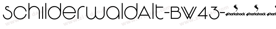 SchilderwaldAlt-BW43字体转换