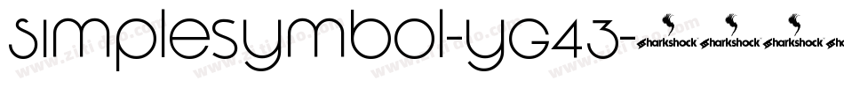Simplesymbol-yG43字体转换