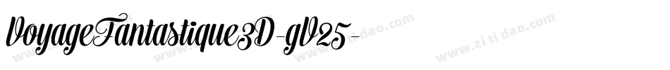 VoyageFantastique3D-gV25字体转换