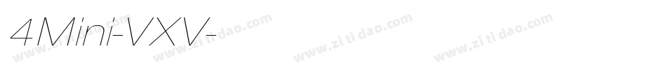 4Mini-VXV字体转换