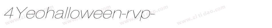 4Yeohalloween-rvp字体转换