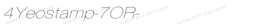 4Yeostamp-7OR字体转换