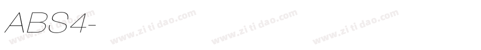 ABS4字体转换