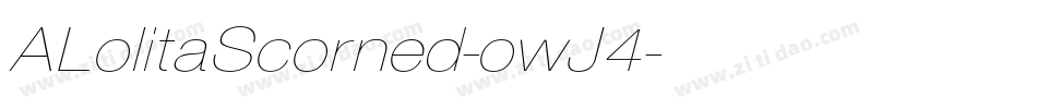 ALolitaScorned-owJ4字体转换