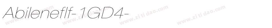 Abileneflf-1GD4字体转换